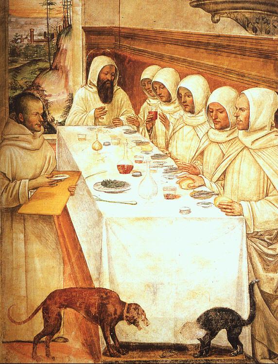 Giovanni Sodoma St.Benedict his Monks Eating in the Refectory China oil painting art